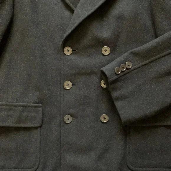 Guang Hui wool man peacoat in black. - Picture 8 of 11